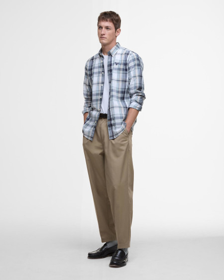 Gabe Checked Tailored Long-Sleeved Shirt