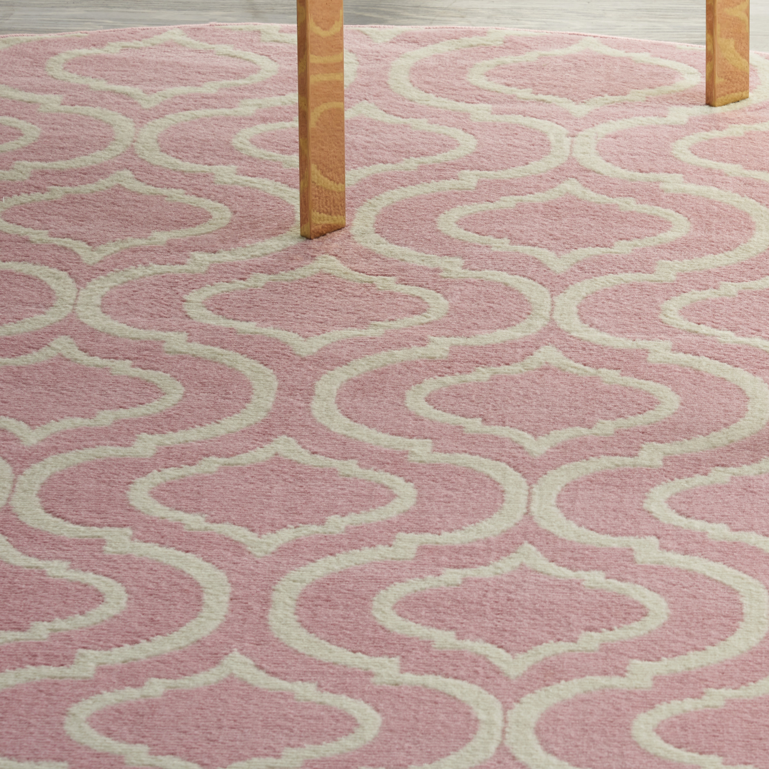 Nourison Jubilant 8' x Round Pink Contemporary Indoor Rug