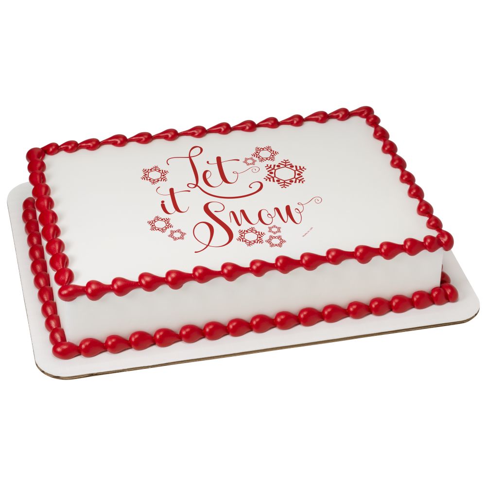 Image Cake Elemental Let It Snow