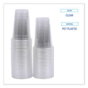 Boardwalk, Plastic Cold Cups, 20 oz, PET, Clear