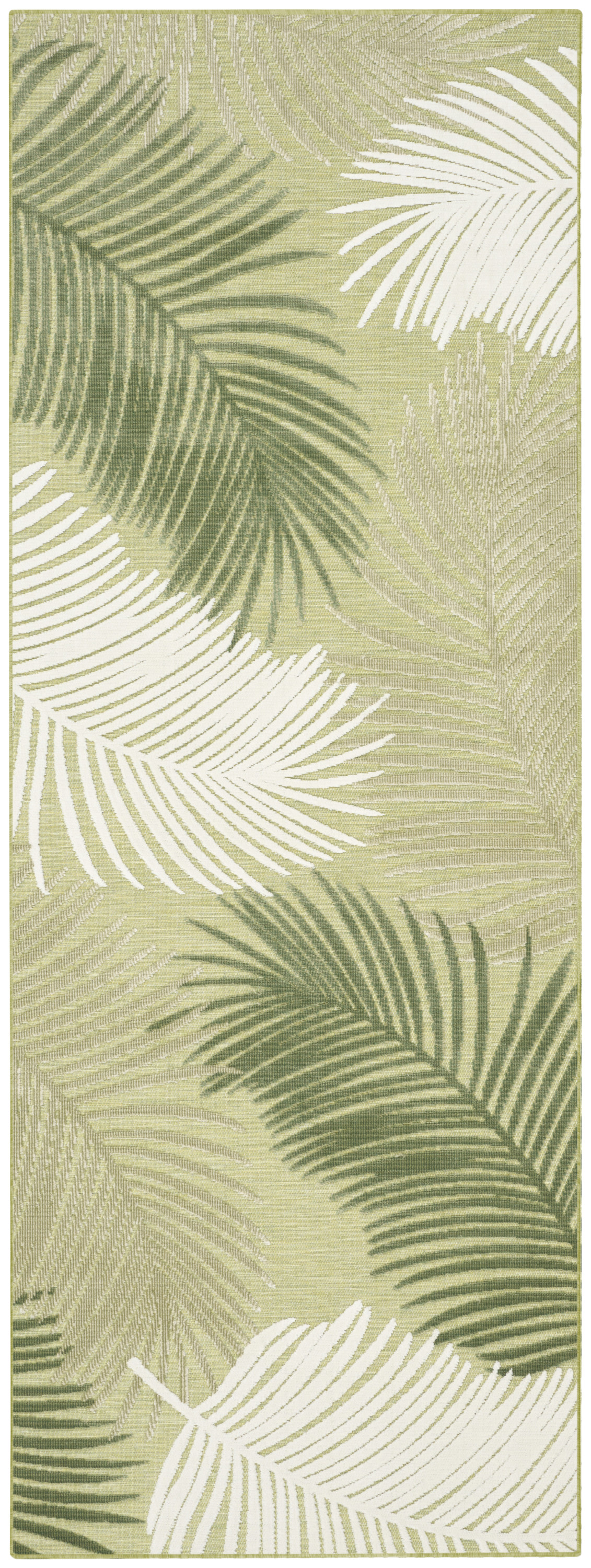 Nourison Suncoast 2' x 6' Green Tropical Rug