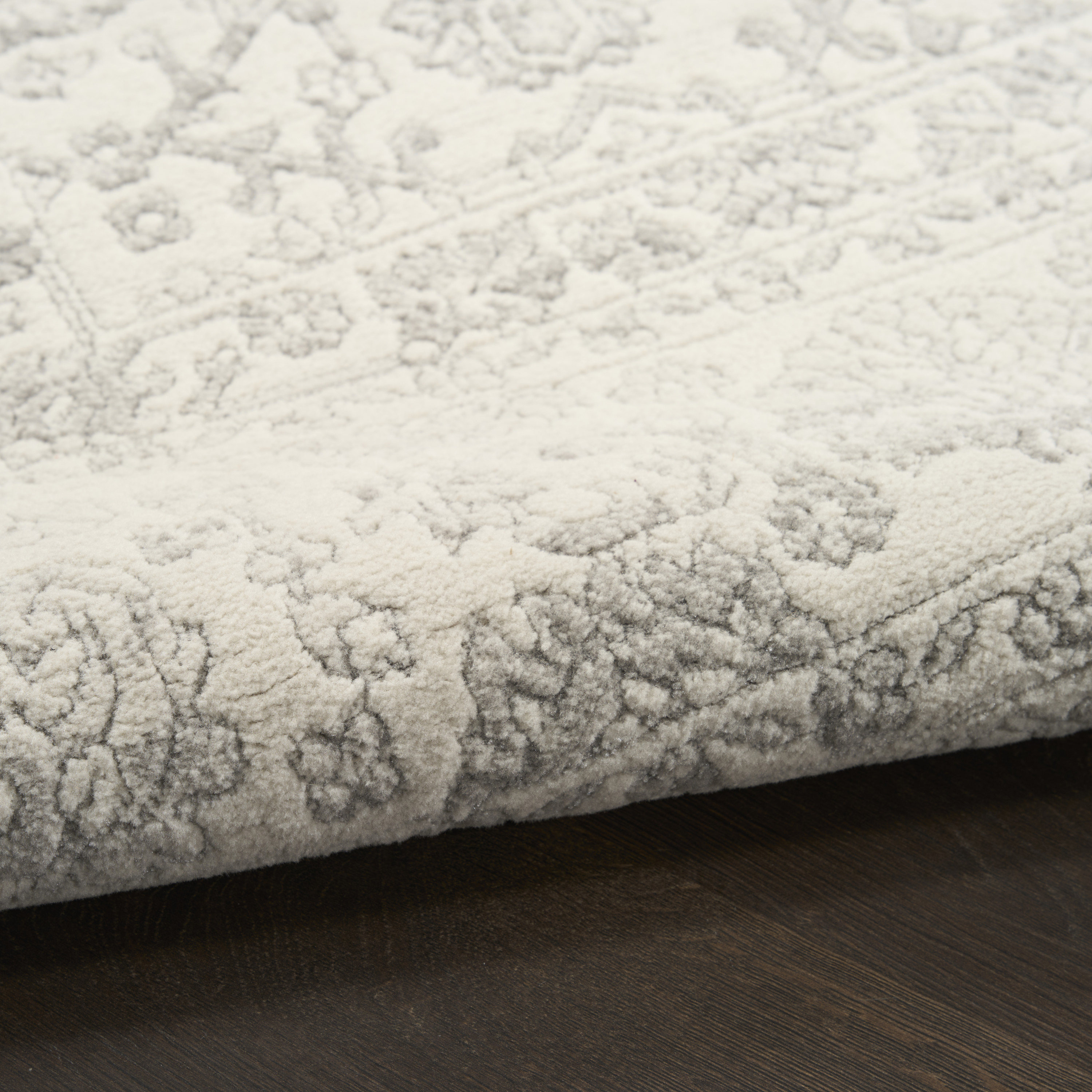 Nourison Grace 7'10" x 9'10" Grey Vintage Indoor Rug