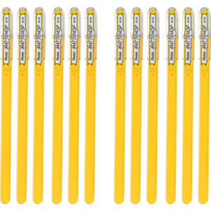 Hybrid Mattehop Gel Roller, Yellow, 12 Pack