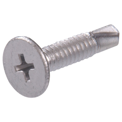 Zinc Wafer Head Phillips Self Drilling Screws #10-24 x 3/4
