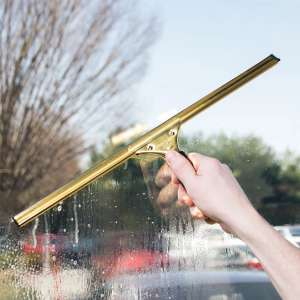 Unger, GoldenClip, 18", Brass Squeegee Channel