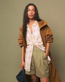 Cecile Shorts Dusky Green