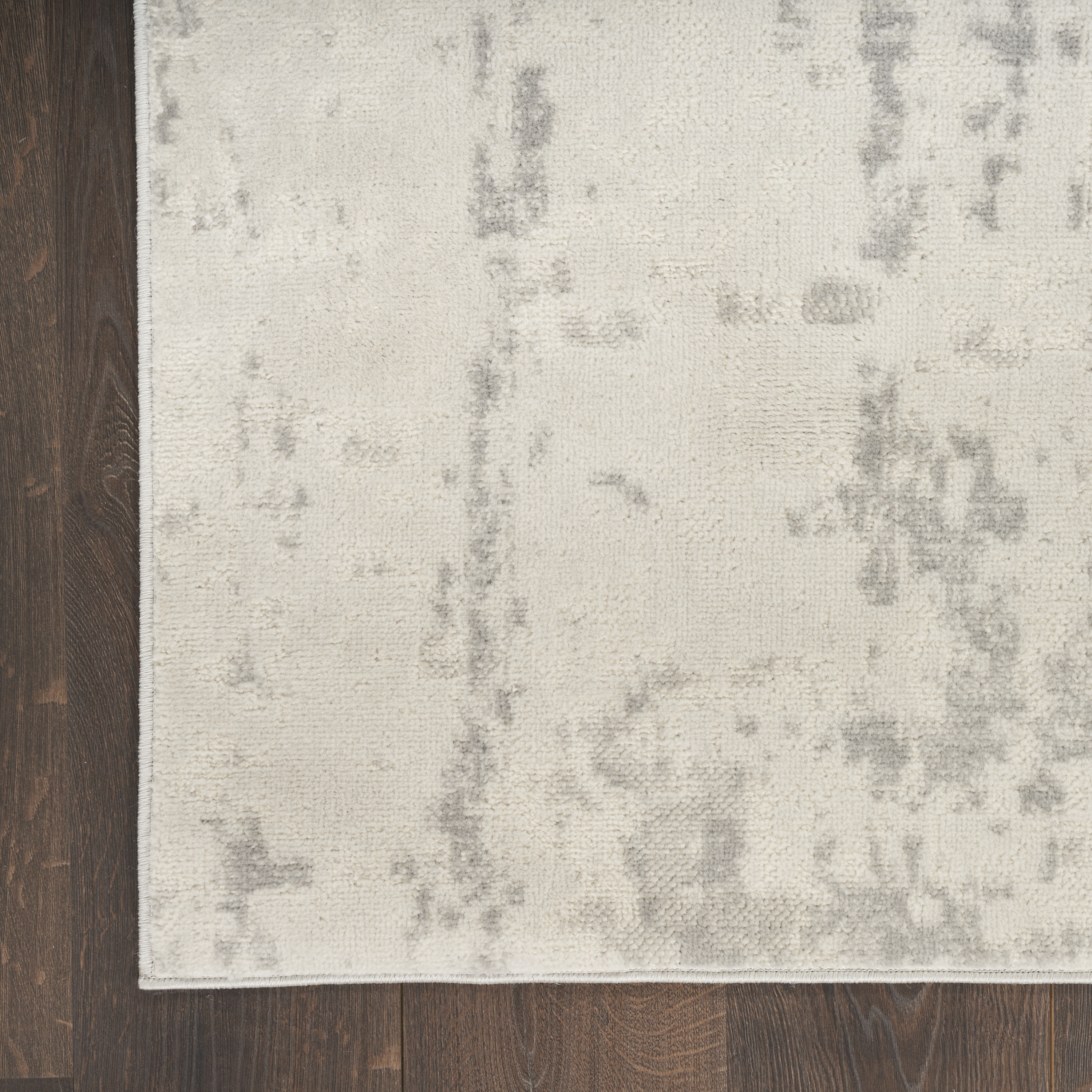 Nourison Quarry 2'2" x 7'6" Cream Grey Modern Indoor Rug