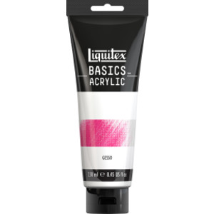BASICS Gesso Surface Prep Medium, 8.4 oz Tube, White