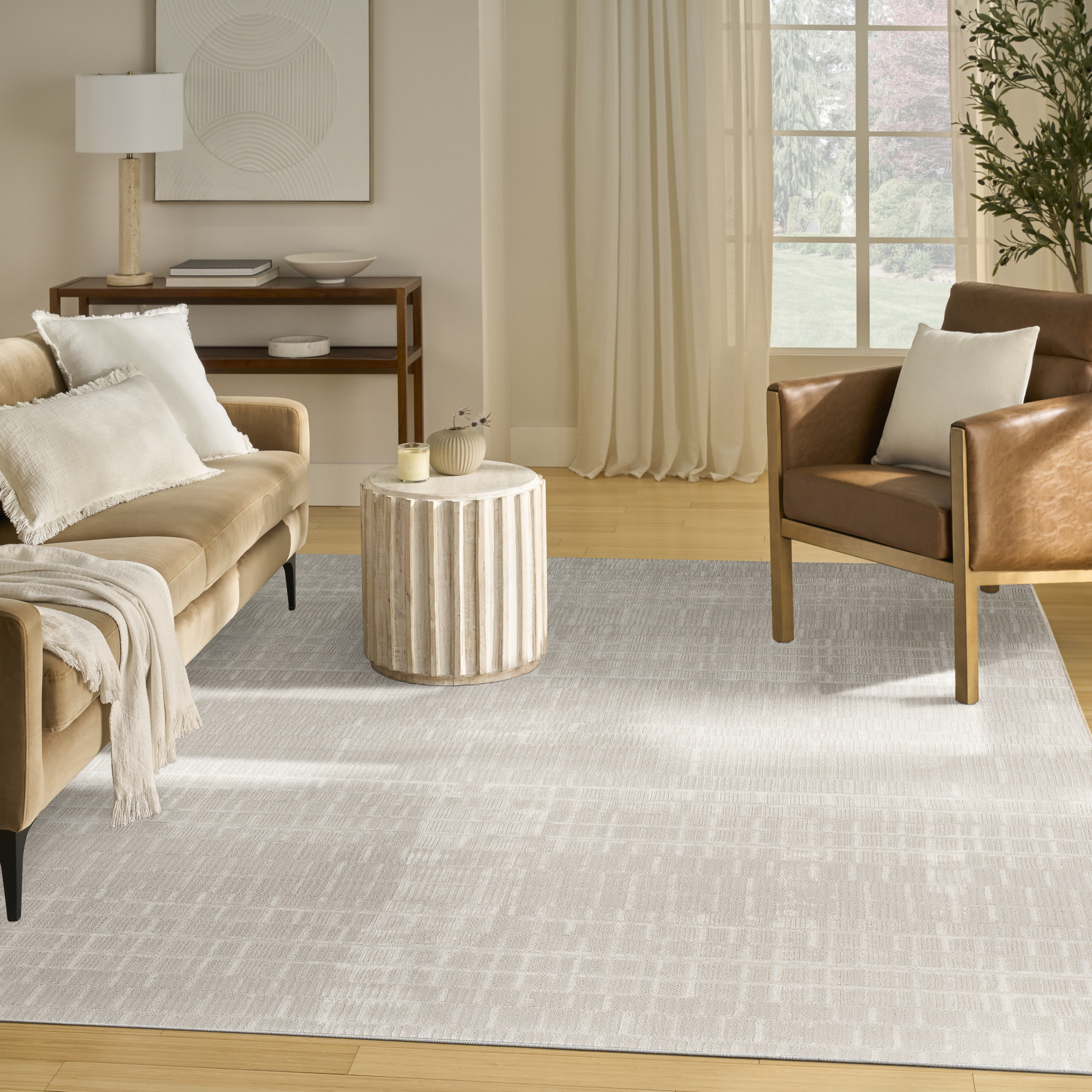 Nourison Nordic 6' x 9' Ivory Modern Indoor Rug
