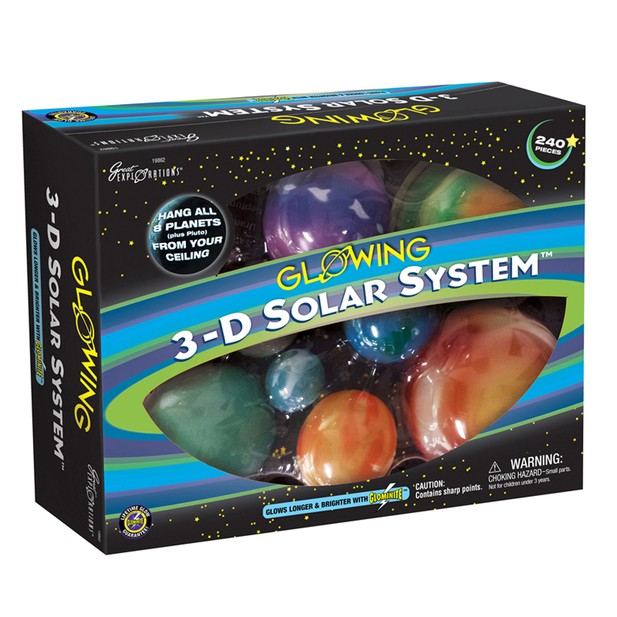 Great Explorations Glowing 3-D Solar System image number null