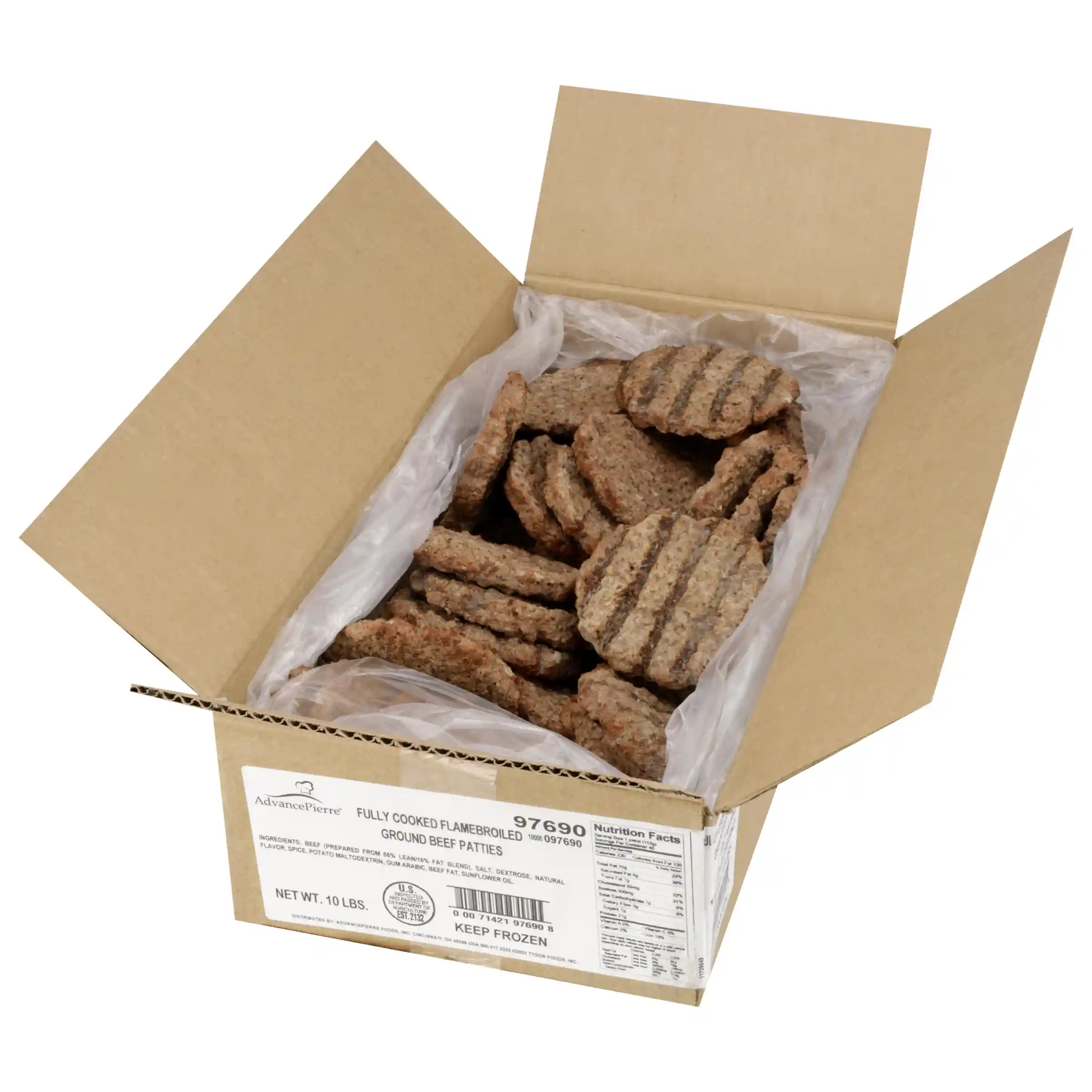 AdvancePierre™ Fully Cooked Flamebroiled Ground Beef Patties_image_4
