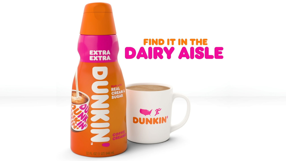 thumbnail video image 2 of Dunkin' Extra Extra Coffee Creamer, 32 fl oz Bottle, 2 of 16