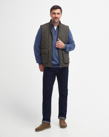 Fernwood Quilted Gilet Dark Olive