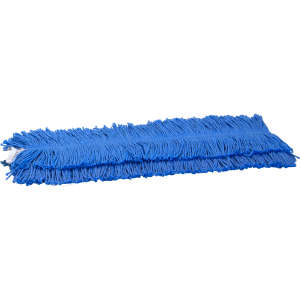 Hillyard, Trident®, Flexible Blade Duster Replacement Head, 2” Long Fringe, Microfiber, Blue, 21 in