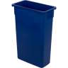 Carlisle, TrimLine, 23 gal, LLDPE, Blue, Rectangle, Receptacle