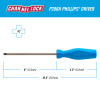 P206H PHILLIPS #2 x 6-inch Professional Screwdriver