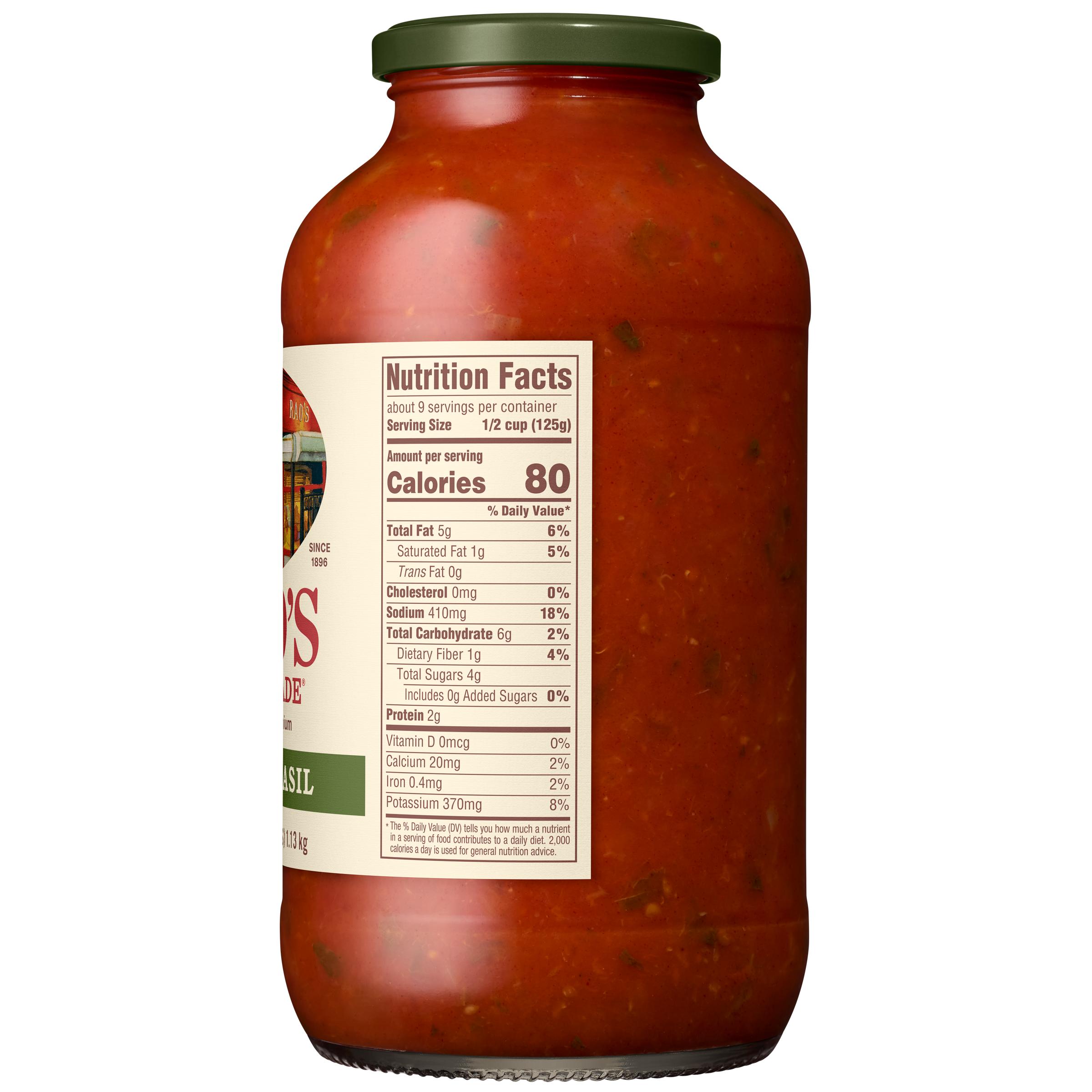 Tomato Basil Sauce, 40 oz - Right Image