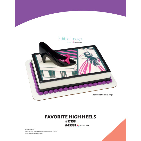 Favorite High Heels The Magic of Cakes® PhotoCake® Enhanced Background Page