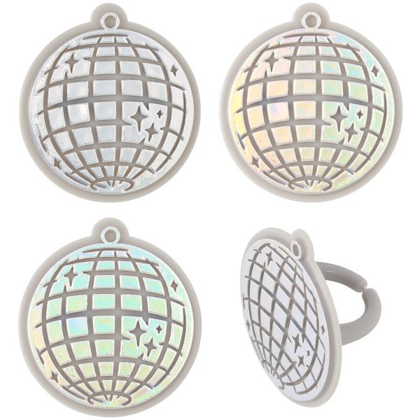 Disco Ball Cupcake Rings