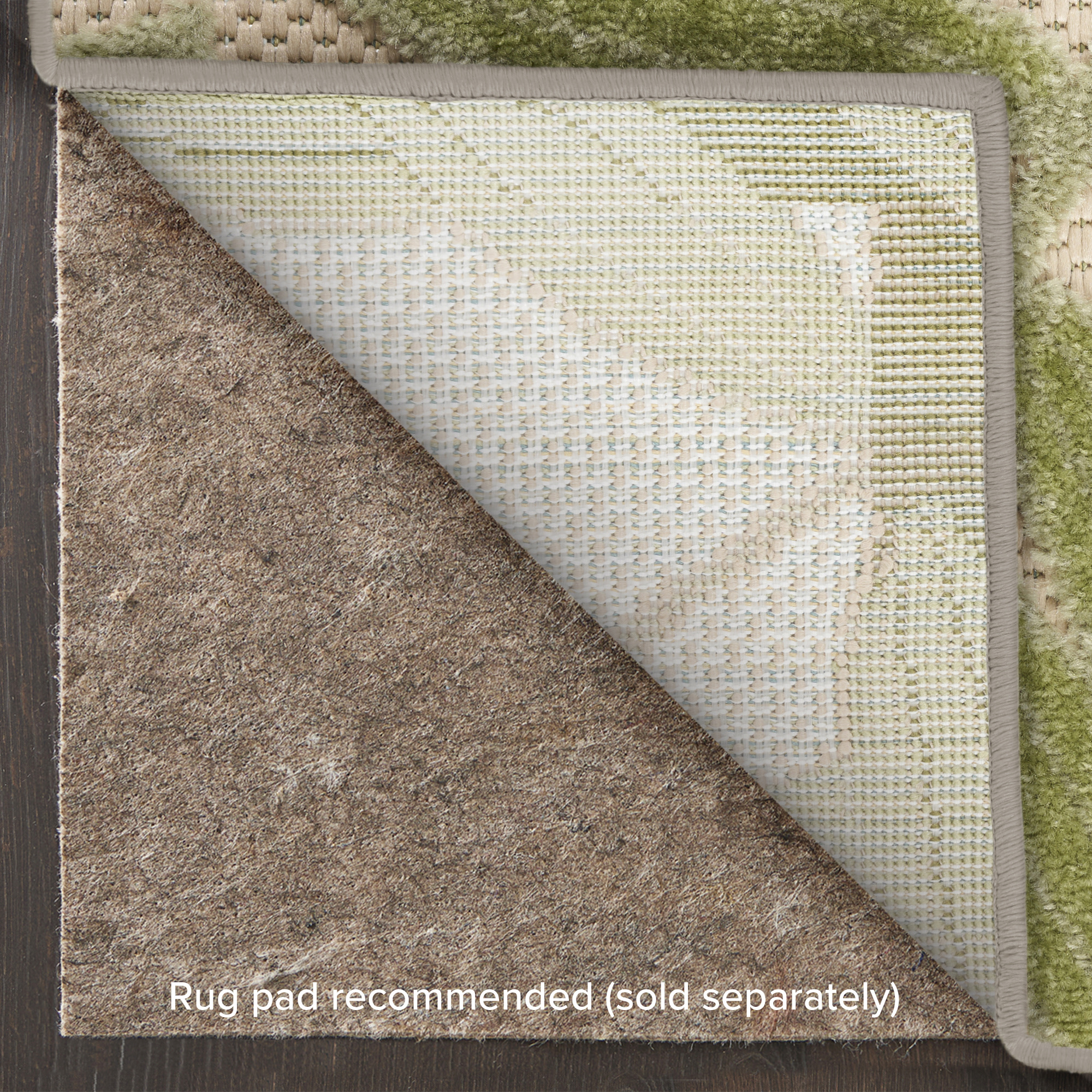 Nourison Aloha 7'10" x 10'6" Ivory Green Outdoor Rug