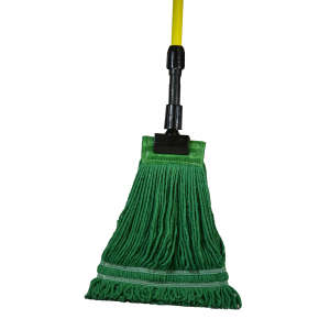 Hillyard, Antimicrobial, Small, <em class="search-results-highlight">Looped</em>-End, 5" Headband, Blend, Green, Wet Mop