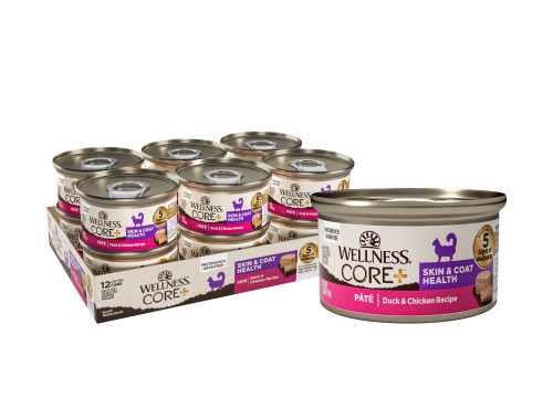 Wellness CORE+ Skin & Coat Duck & Chicken Front packaging