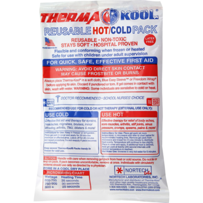 Reusable Hot/Cold Pack, 4" x 6", Pack of 12