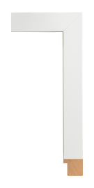 [382440]Bauhaus II Large White Flat 1 5/8
