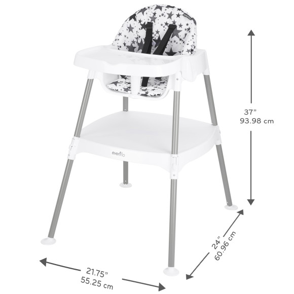 Eat and Grow 4-in-1 Convertible High Chair Specifications