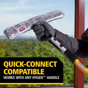 Rubbermaid Commercial, HYGEN, 18", Microfiber Glass Washer Sleeve, Gray