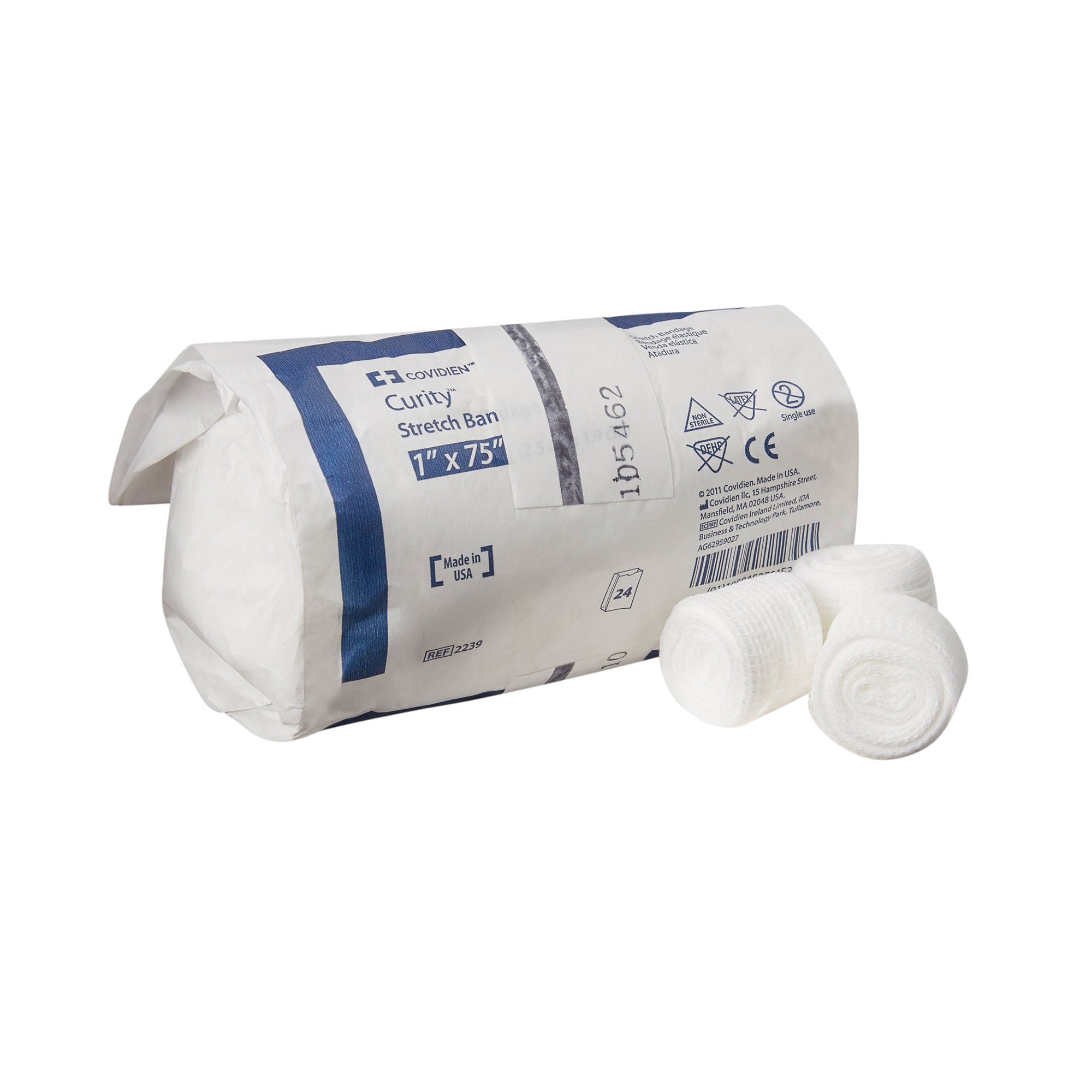 Curity™ Conforming Bandage, 1 x 75 Inch, One-Ply