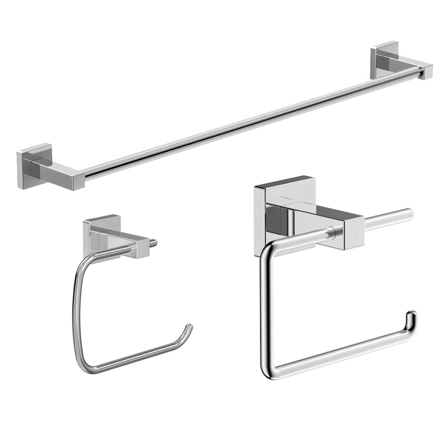Duro 3Piece WallMounted Bathroom Hardware Set Symmons