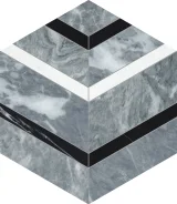 Waterjet Stone Mosaics Monochromo 5×6 Hexo Mosaic Honed