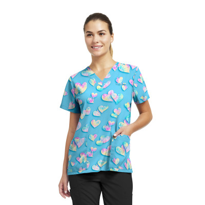 White Cross Women&#8216;s 3-Pocket V-Neck Scrub Top-