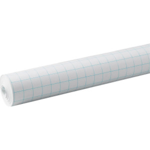 Grid Paper Roll, White, 1" Quadrille Ruled 34" x 200', 1 Roll