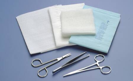 Busse Hospital Disposables Laceration Tray with Instruments