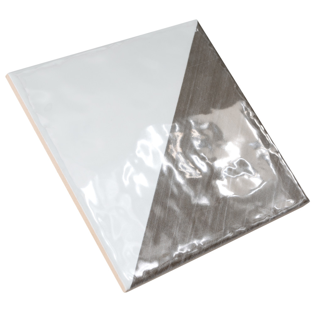 Triangle Rustique Glossy Brown 5-3/4 in. x 5-3/4 in. Ceramic Wall Tile