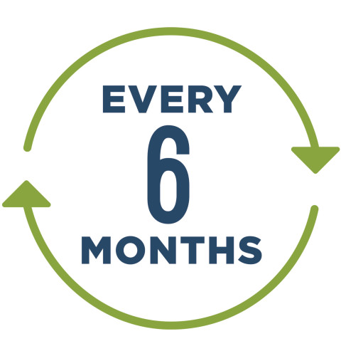 Six-month filter life