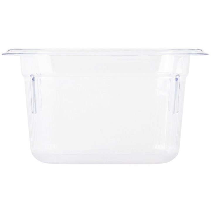 Ninth-size 4-inch-deep Super Pan® clear low-temperature plastic pan