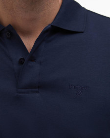 Drayton Linen Tailored Polo Shirt Classic Navy