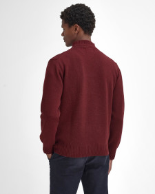 Essential Half-Zip Jumper Ruby