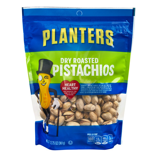 PLANTERS(r) Dry Roast Pistachio 6/12.75oz . C1CB - Front Center Inner Pack (Hi Res)