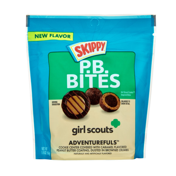 SKIPPY(r) P.B. Bites Adventurefuls, 5.5 oz. Pouch . C1CB - Front Center Inner Pack (Hi Res)