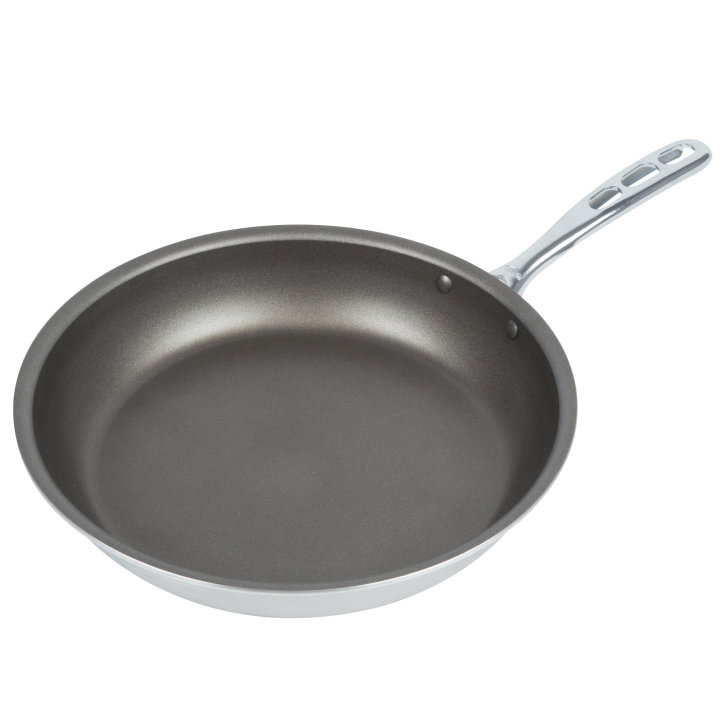 12-inch Wear-Ever® aluminum fry pan with PowerCoat2™ nonstick coating and plated TriVent handle