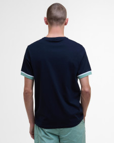 Deep Cuff Evan Tipped T-Shirt Sapphire Navy