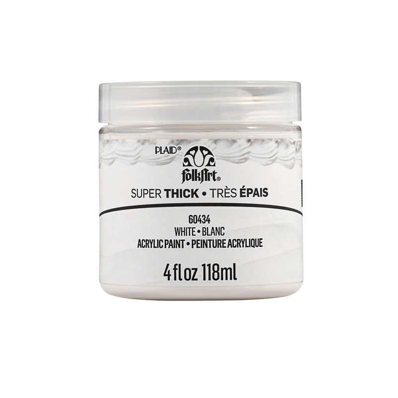Super Thick Acrylic Paint, 4 oz, White