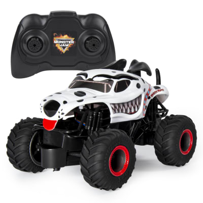 Monster Jam, Official Monster Mutt Dalmatian Remote Control Monster Truck for Boys and Girls, 1:24 Scale, 2.4 GHz, Kids Toys for Ages 4-6+