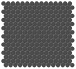 Studio Anthracite 3/4″ Penny Round Mosaic Matte