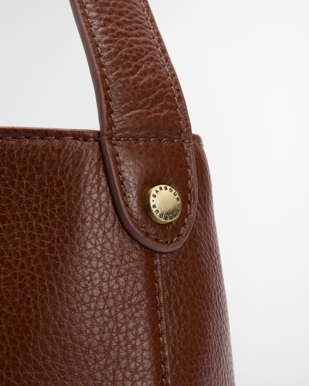 Cedar Leather Bucket Bag