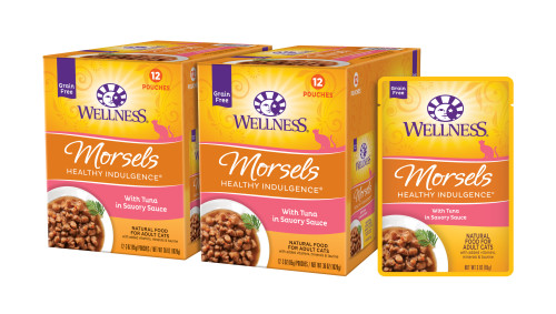 Wellness Complete Health Healthy Indulgence Morsels Tuna Front packaging